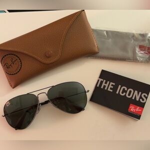 Ray-Ban Aviator Sunglasses RB3025 gunmetal 58-14-135